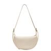 Women's Daily Shoulder Bag Simple Weaving New Moon Female Solid Color Fashion Crossbody Bag Leisure Commuter Bag