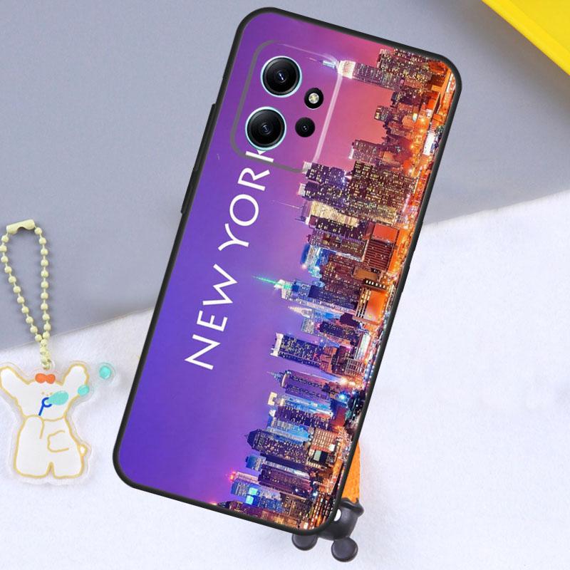 New York City Case For Xiaomi Redmi Note 12 9 10 11 Pro 12S 9S 10S 11S Cover For Redmi 12 13C 12C 9C 10C