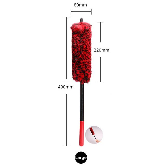 Car Wheel Woolies Plush Soft Alloy Wheel Cleaning Brush Detailing Brushes for Auto Motorcycle Maintenance Care Clean Tool