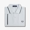 [M3600] Twin Tip Fred Perry Shirt - Light Ice/Snow White/Tennis Blue Afpm2513600-Y25