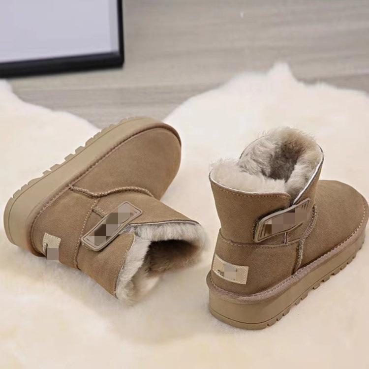 Non-slip shoes Plush integrated snow boots Winter new plush thickened warm cotton shoes