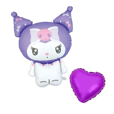 BALLOON DAYS Die-Cut Balloons Featuring Hello Kitty, Kuromi, My Melody, Cinnamoroll, and Tuxedo Sam (Bonus Balloon Included) Perfect for Birthdays,
