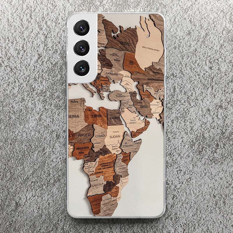 World Map Travel Plans Print Soft Case for Samsung Galaxy S25 S24 S23 S22 Ultra S21 Plus S20 FE Phone Shell S10 + Pattern Cover