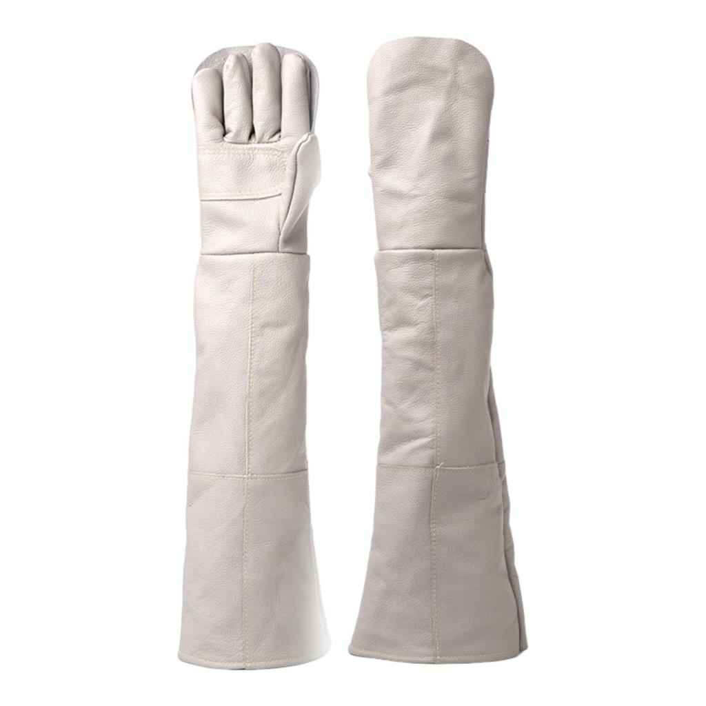 Animal Handling Gloves Bite Resistant Multiuse Scratch PU Leather Work
