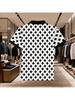 Printed Design - Non-Textured Summer Men'S Casual Breathable Short Sleeve T-Shirt, Featuring a Comfortable Stretch Fabric, Classic Collar with Button