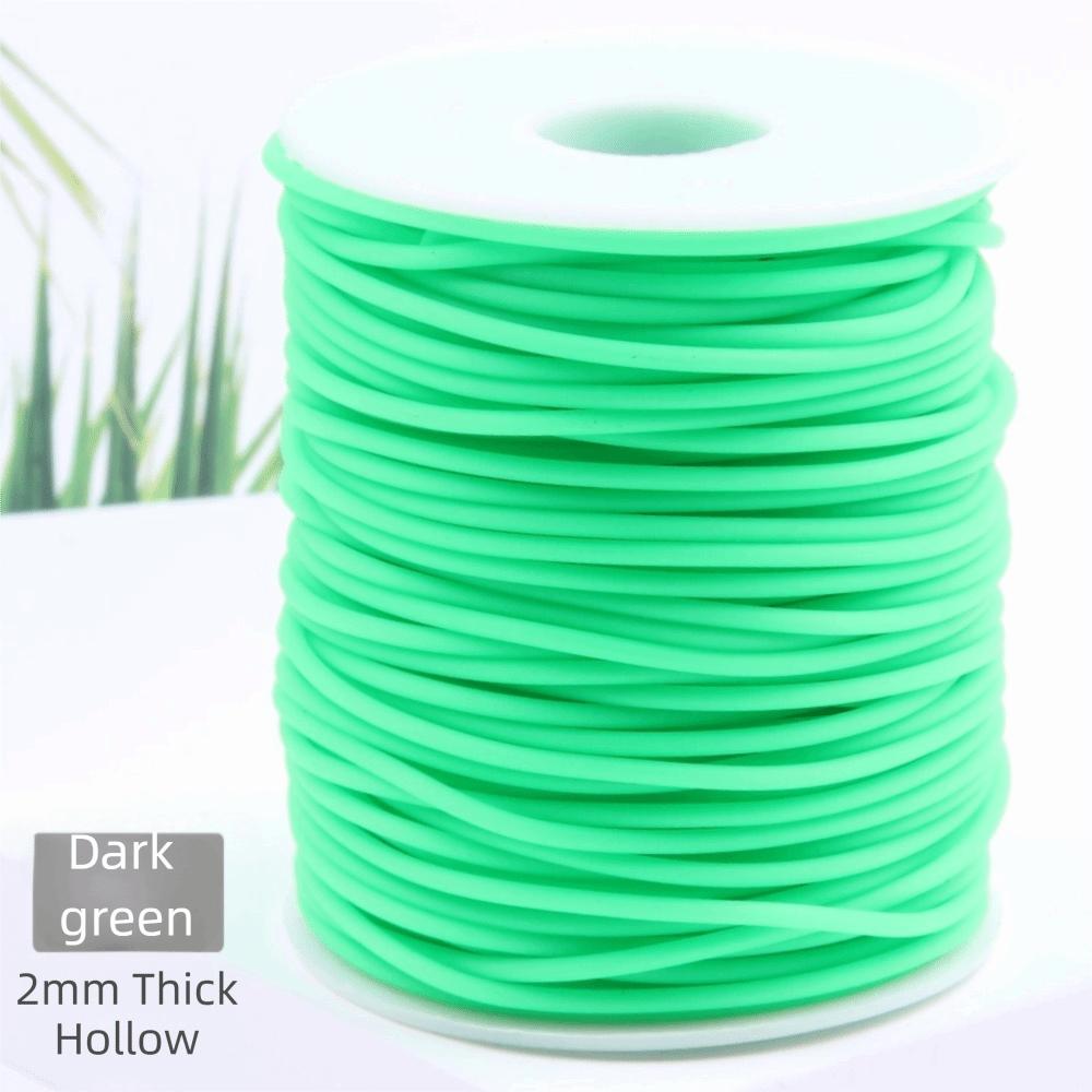 Runde Form Elastische Strickkordel Transparenter Schlauch Dehnstich Kordel Halskettenherstellung