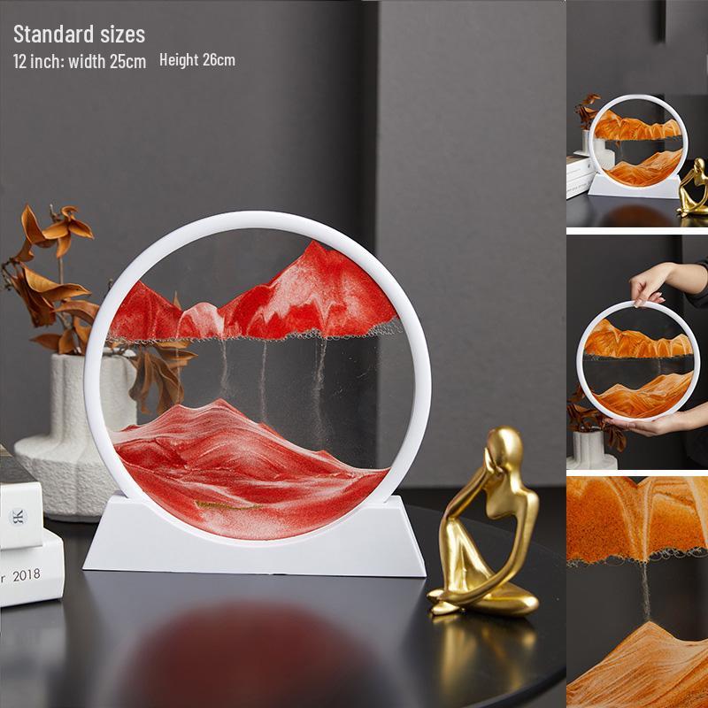 Treibsand-Sanduhr Kunst-Dekoration: Stilvolle Dekoration für Wohnzimmer & Weinschrank, Tolles Geschenk für Mädchen & Studenten