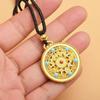 Vietnamese Sand Gold Maitreya Buddha Pendant Necklace for Men & Women