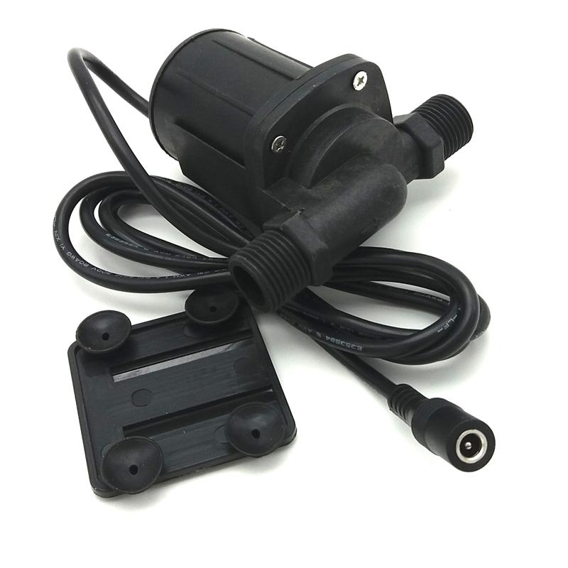 1000C DC 12/24V Large Flow Submersible Water Pump Swimming Pool Pump Solar Pump Hot Water Recirculating Pump 2000L/H 5 Meters