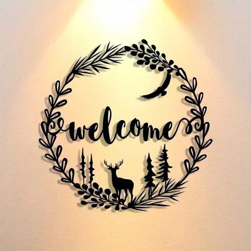 Fashion Metal Wall Decor for Entryway Office Bedroom