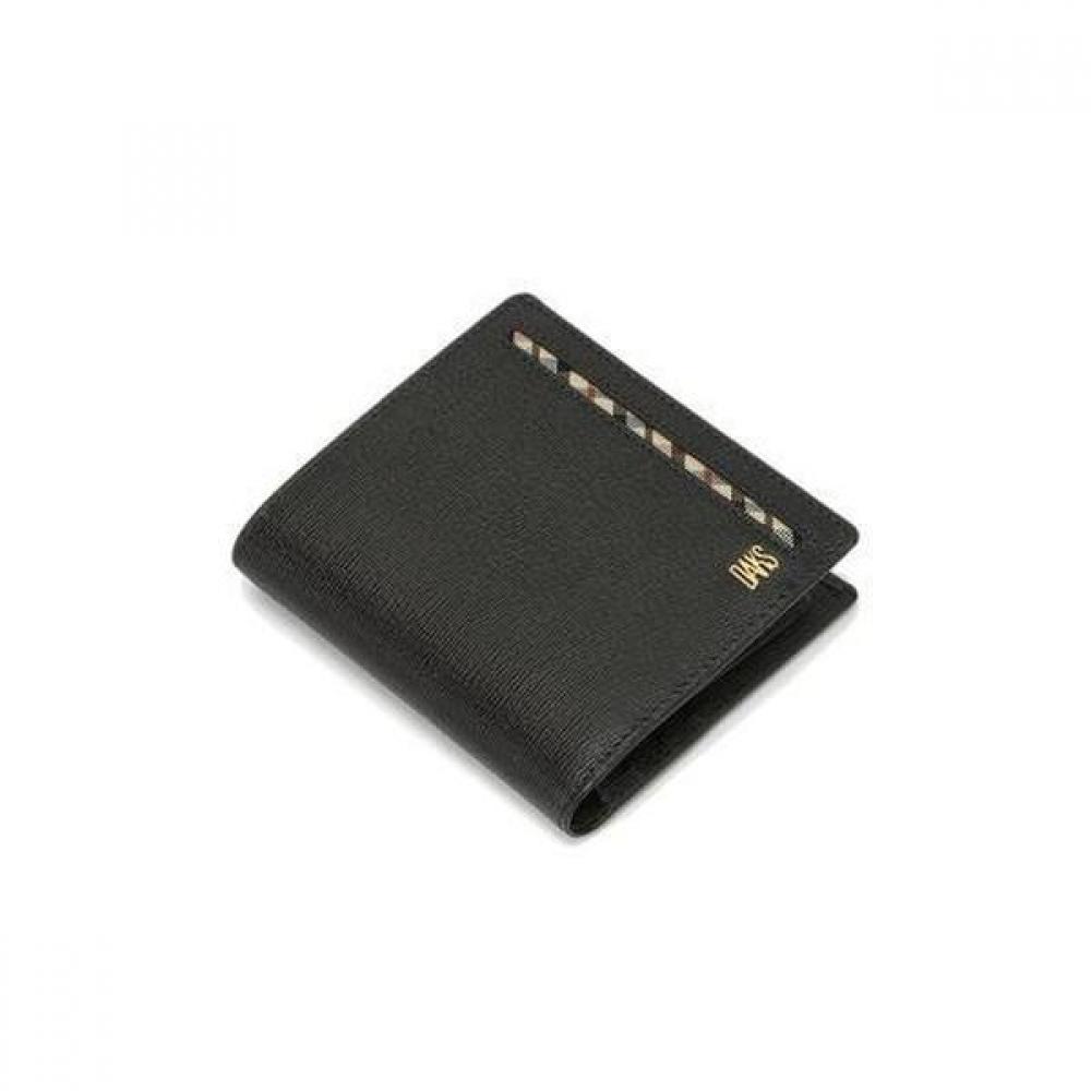 Daks Men Brown Leather Gold Logo Wallet Dbwa5f913w3