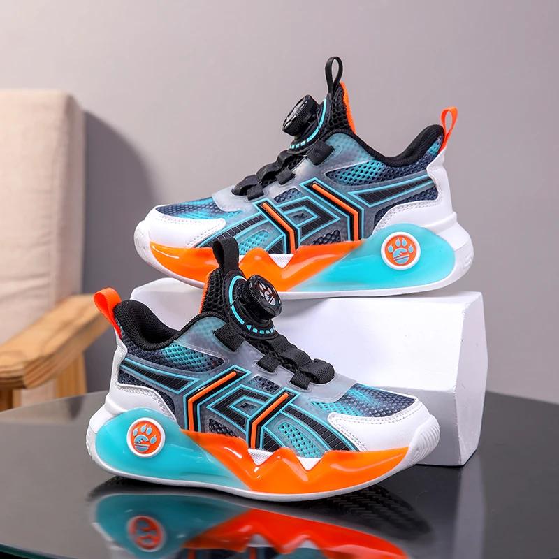 Fashion Children Shoes Boys Sneaker Thick Sole New Designer Kids School Tennis Casual Sneaker Boy Sports Shoes