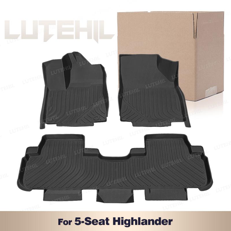 All-Weather TPE Floor Mat For Toyota Highlander 2015-2025 2020 2019 2018 2017 2016 Carpet Cover Interior Protector Accessories