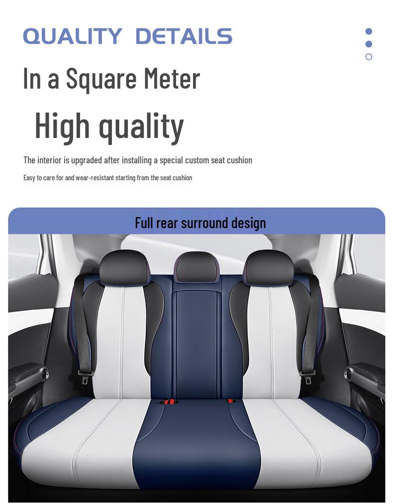 BYD Yuan Plus All-Season Leather Car Seat Covers, Full Wrap for Five Seats