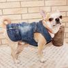 Wear-resistant Denim Chihuahua Dog Clothes Summer Puppy Sleeveless Shirt for Small Medium Dogs Yorkshire Outfit Multiple Options