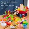 Play Kitchen Set: Simulated Food, Seafood, Fruit, Vegetable, Hot Pot, Barbecue Toys for Children, Boys and Girls Cooking Experience