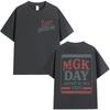 MGK Day Lost Americana 2026 Printed MenWomen Highquality Cotton Tshirt Vintage Harajuku Springsummer Shortsleeved Top