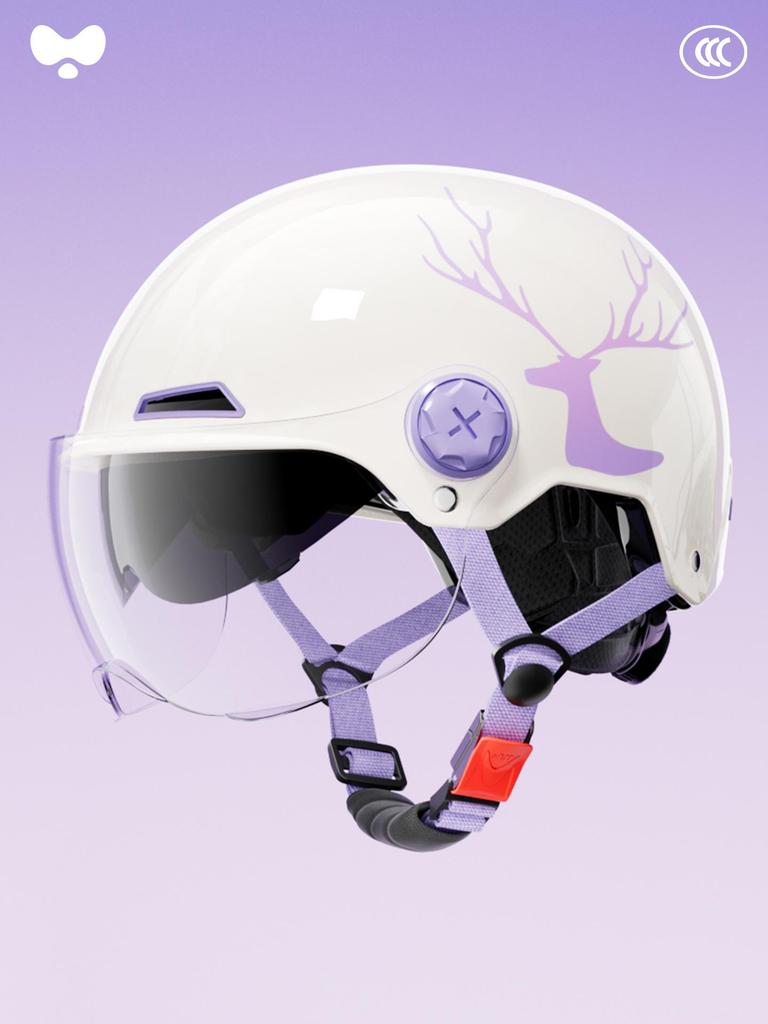 3C Certified Women's Electric Vehicle Helmet: Retro, All-Season, Winter Warmth for Motorcycles & Scooters