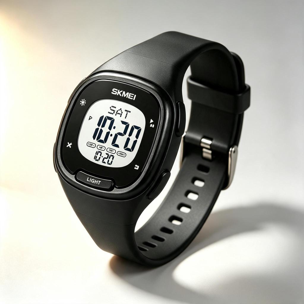 Unisex Digital Watch SKMEI Square Rose Gold Retro 1959