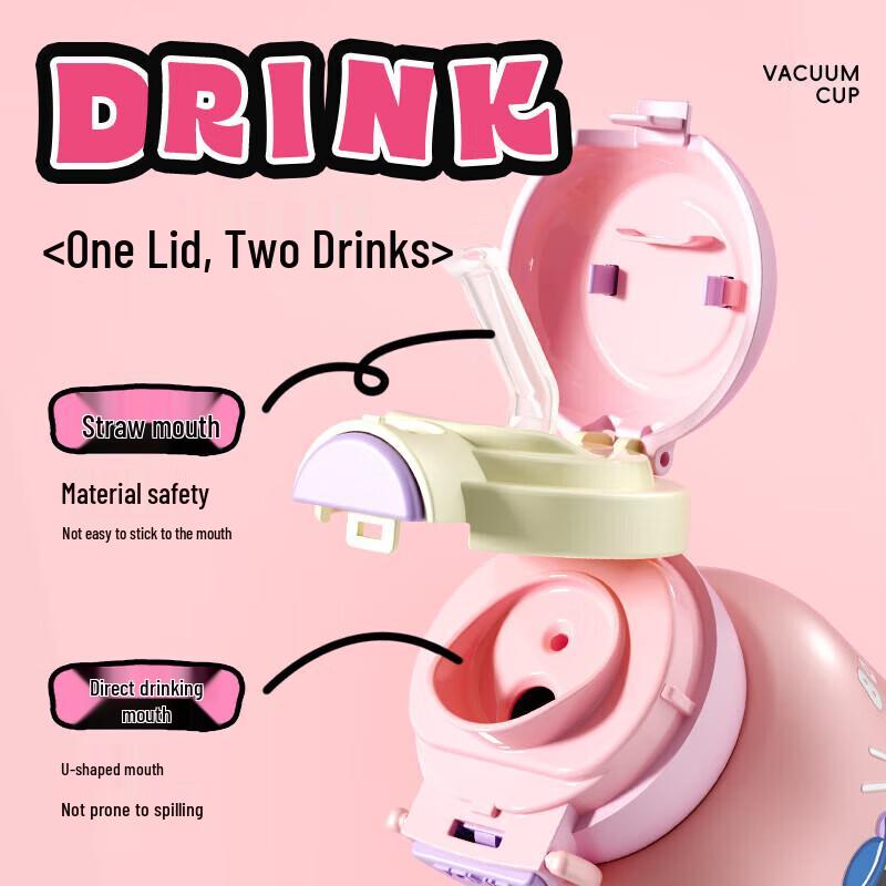 TOMIC Pure Titanium Kids Insulated Straw Bottle