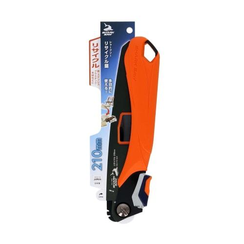Takagi Shark Saw Recycled Saw 210mm Made in Japan Saw Folding Saw Single Edge Wood Plywood Laminated Wood Iron Stainless Steel Plastic Carpet Rust Res