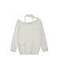 REST&RECREATION One-Shoulder Knit Top - Ivory
