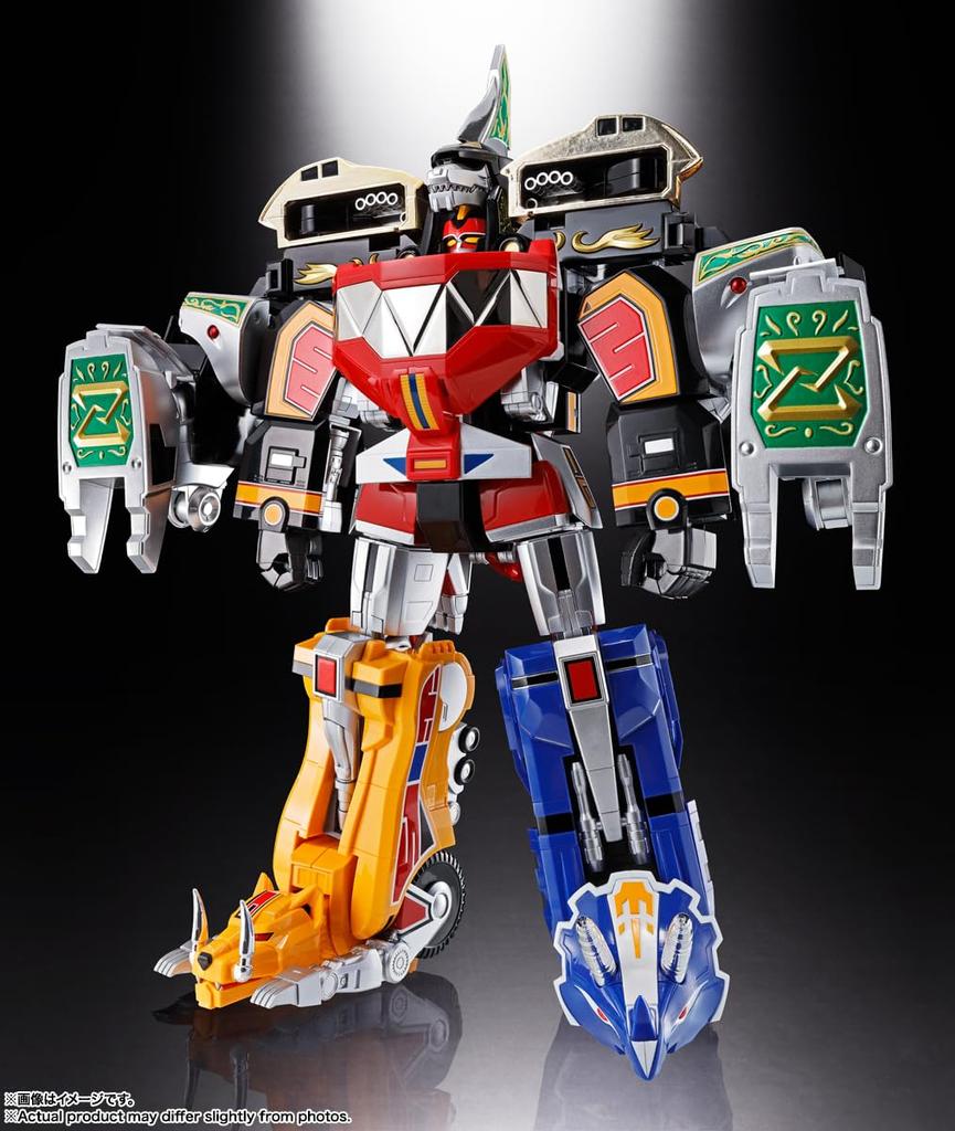 TAMASHII NATIONS Soul of Chogokin Dinosaur Sentai Zyuranger Juutei Daijushin Daijushin Dragon Caesar 260 mm malt bevegelig figur GX-72 & GX-78