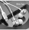 New Type-C Metal In-Ear Earphones with Microphone and Wired Control - Heavy Bass Quality.