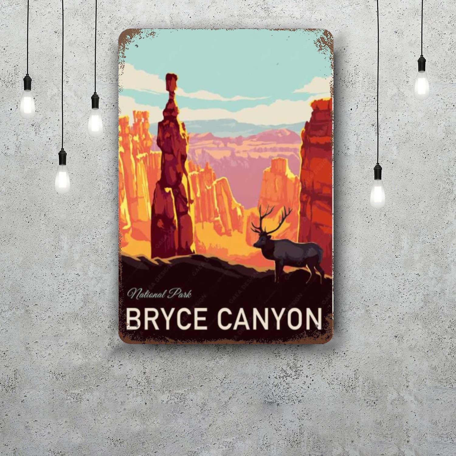 

grand canyon Decor Poster Vintage Tin Sign Metal Sign Decorative Plaque for Pub Bar Man Cave Club Wall Decoration 20x30cm（7.8x11.8inch）