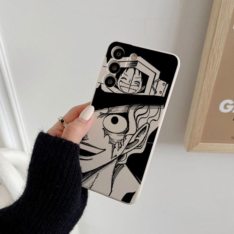 Ones Pieces Anime Luffy Phone Case For Samsung Galaxy S26 S25 Ultra S24 S23 S22 Plus S21 S20 FE S26 A37 A57 5G Silicone Cover
