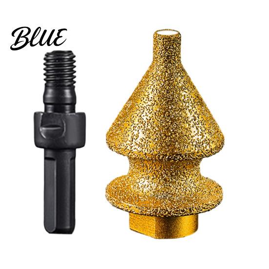 High-density Diamond Abrasive Drill Bit Chamfering for Grinder 4-in-1 Hole Saw Beveling Grinding Head Chamfering/Hole Enlarging/Polishing/Arc
