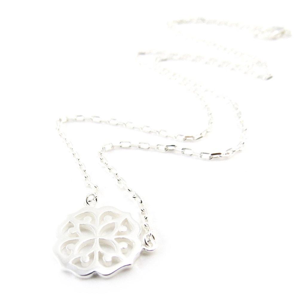 Les Trésors De Lily [J0865] - Silver 'Choreography' Silver Necklace (rhodium-plated) - 13 Mm