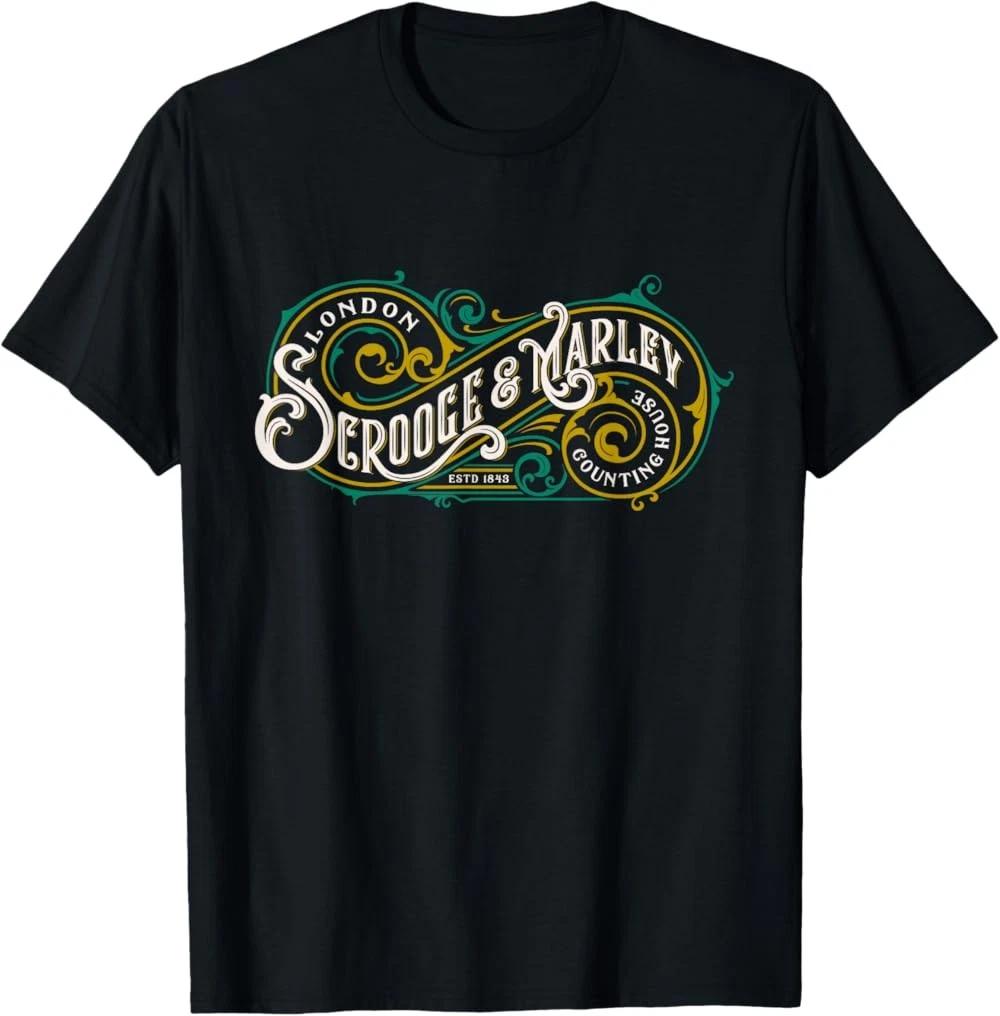 Scrooge and Marley Counting House Christmas Carol Vintage T-Shirt L