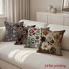 2D Floral Patterned Pillow Covers For Cozy Decor Pattern Cushion Cover Suitable For Sofa Bedroom Car Pillow Cover