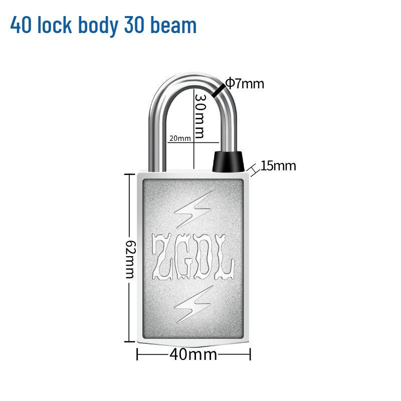 Keyless Magnetic Induction Padlock with Anti-Pick & Anti-Pry Features