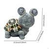 Turtle Frog Garden Statue Figurines Solar Power Lights Housewarming Gifts Miniature Statues for
