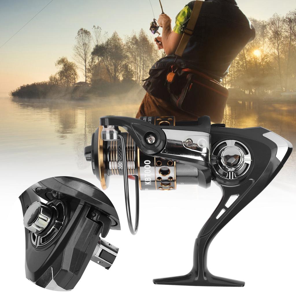 KB7000 Portable Metal Sea Fishing Rod Casting Rods Carp Fishing Line Reel Fishing Accessory
