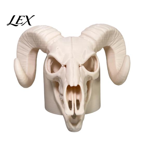 Sheep Skull Hitch Cover Cap for The Trailer Coupling, 3D Printed Ram Cover, Black/White Bone Design Truck, Recreational Vehicle Accessories Heavy-duty