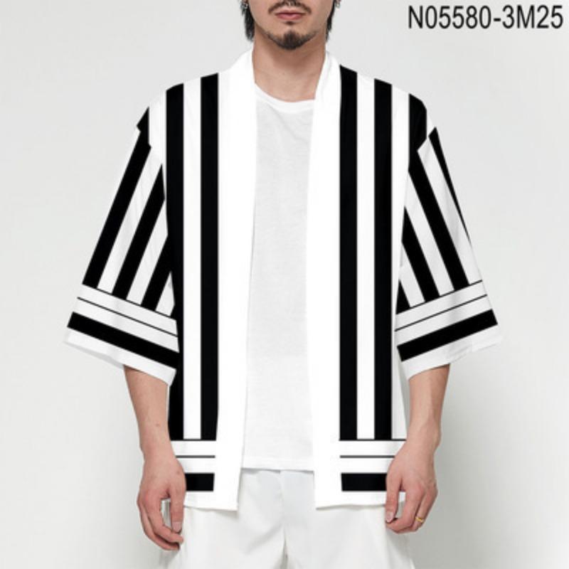 Anime Ghost Destroyer Blade, Volwassen Houtskool Jiro You Bean Print Kindercape Kimono Perifeer Veerjack