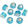 20pcs 11x8mm Resin Beads Candy Color Cylindrical Big Hole Loose Spacer Bead for Jewelry Making DIY Bracelet Necklace Accessories