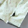 2 PCS Women Pajama Sleepwear Pajama Set Long Sleeved Pants Suit Peach Print Ventilate Soft Comfortable Home Leisure Home Clothes