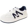 Leather thick-soled heightening women's autumn new light and not tired feet round head versatile sports and leisure shoes
