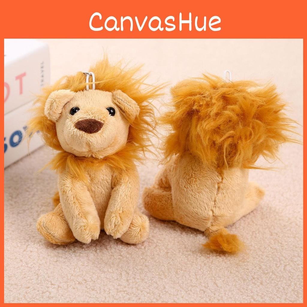 Animal Plush Lion Pendant Doll With Fluffy Hair For Backpack Decor Gift Ideas