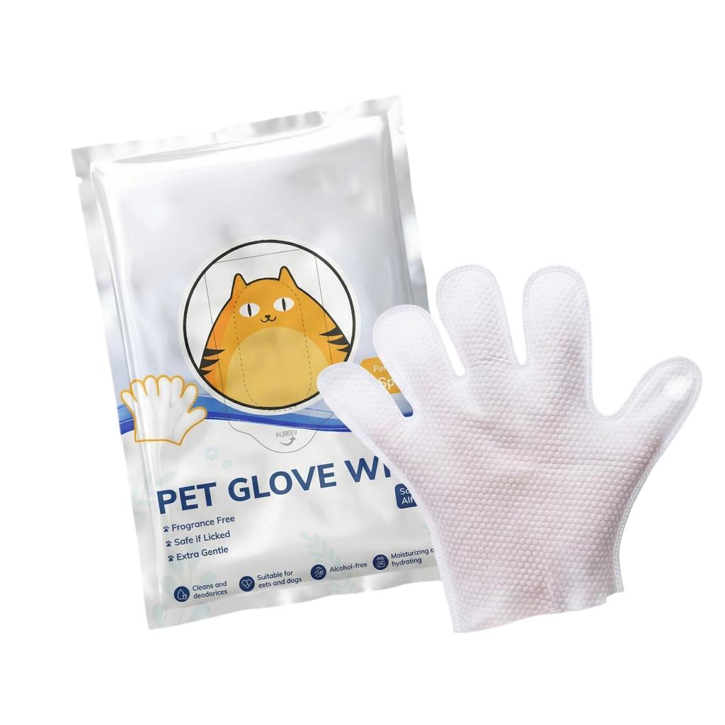 Gants de toilettage pour animaux de compagnie 30 ml éliminant les odeurs, Outil de toilettage portable nourrissant sans eau, Rafraîchissant et sans eau, Pour chats et chiens