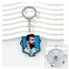 Chelsea AC Milan Barcelona Messi Real Madrid Ronaldo Football Keychain Turning Fan Pendant Blind Box Gift