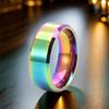 Men's Purple Titanium Steel Hip-Hop Ring - High-End, Unique, Stainless Steel Jewelry 