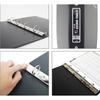 Hope Office Points Foamed PP Ledger Binder B5 4 Holes Bc3362, Black, 5 Pcs.