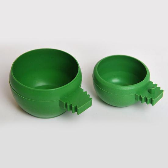 Bird Bowl Round Innoxious Plastic Practical Bird Feeder for Parrot