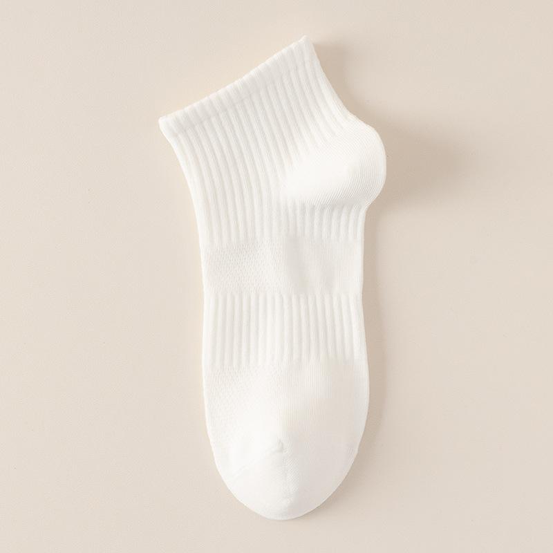 

Summer Thin, Pure Cotton, Antibacterial, Deodorizing, Sweat-absorbing, Short Tube, Mesh, Breathable, Boneless Women s Boat Socks 1 pair