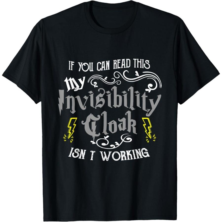 

Diamond Deals LLC Unisex-Adults Black Invisibility Cloak T-Shirt XXXXXL чёрный